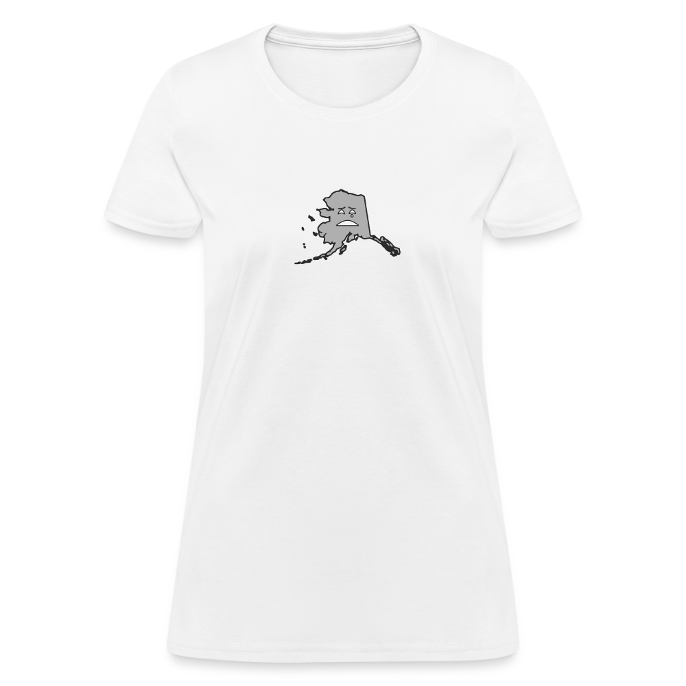 Alaska STATEment Moody Women's White Tee Shirt - white