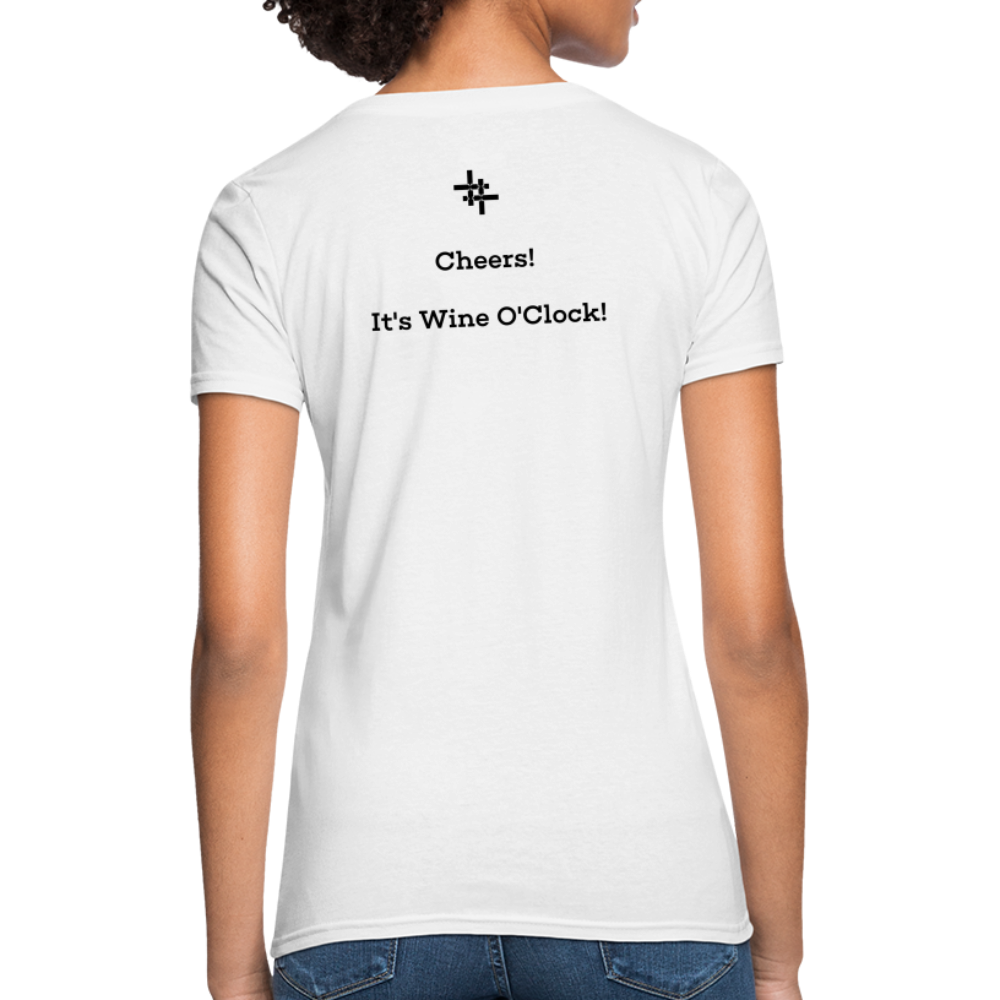 Alaska STATEment Customizable Cheers Wine Women's White Tee Shirt - white