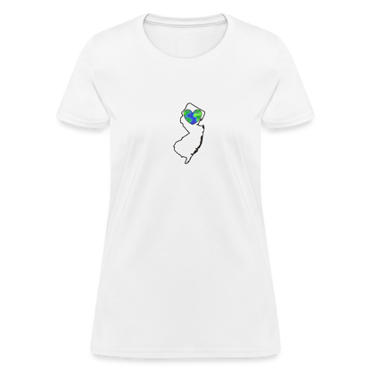 New Jersey STATEment Earth Women's White Tee Shirt - white