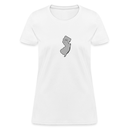 New Jersey STATEment Moody Women's White Tee Shirt - white