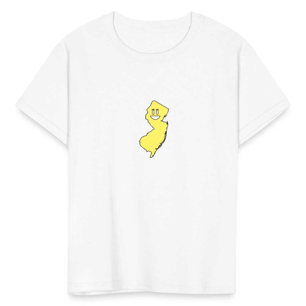 New Jersey STATEment Happy Kid's White Tee Shirt - white