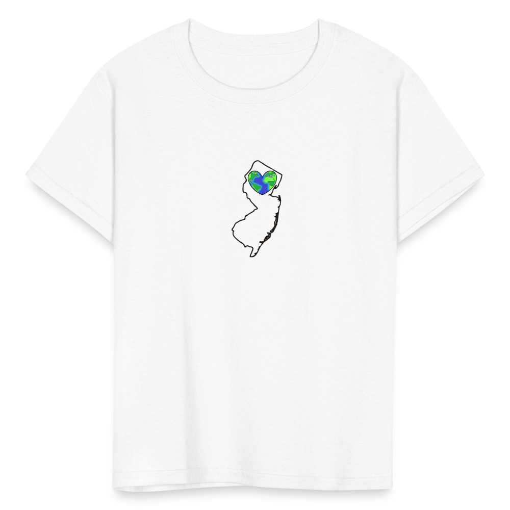 New Jersey STATEment Earth Kid's White Tee Shirt - white