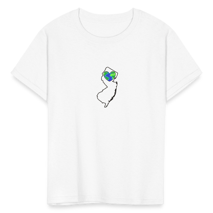 New Jersey STATEment Earth Kid's White Tee Shirt - white