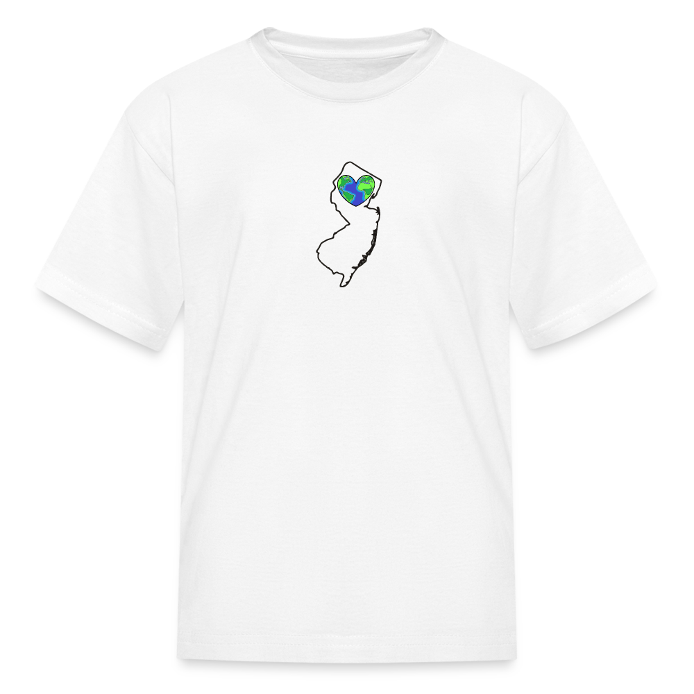 New Jersey STATEment Earth Kid's White Tee Shirt - white