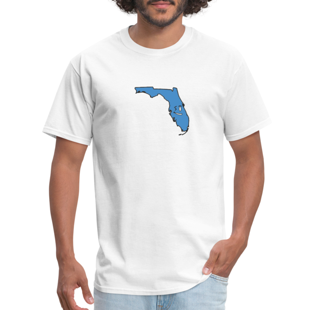 Florida STATEment Overconfident Unisex/Men's White Tee Shirt - white