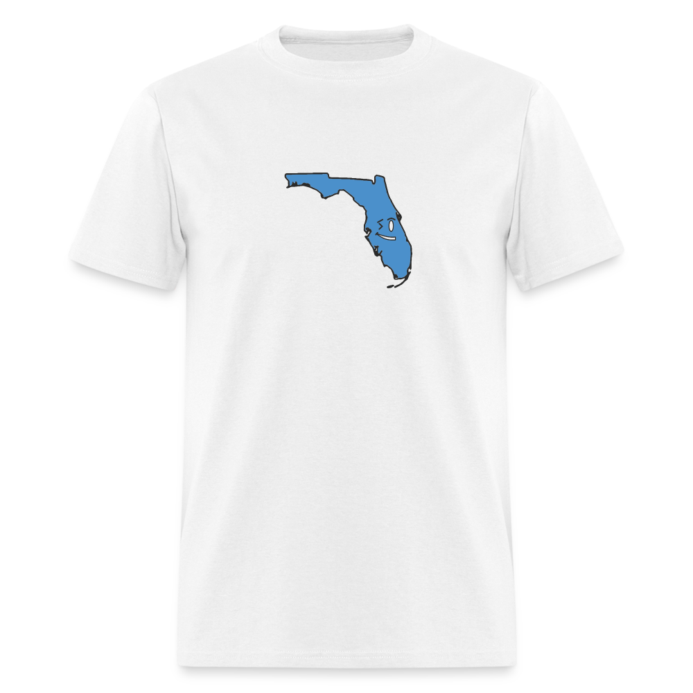 Florida STATEment Overconfident Unisex/Men's White Tee Shirt - white