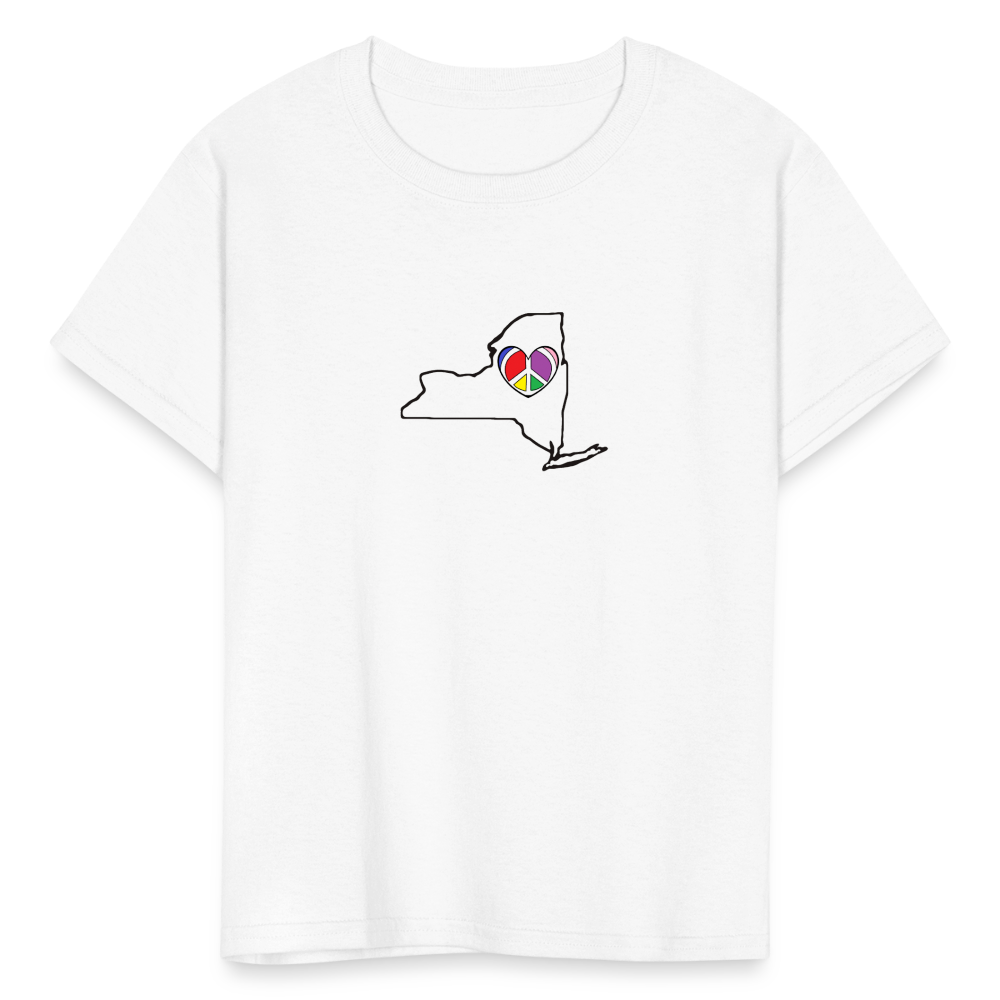 New York STATEment Peace Kid's White Tee Shirt - white