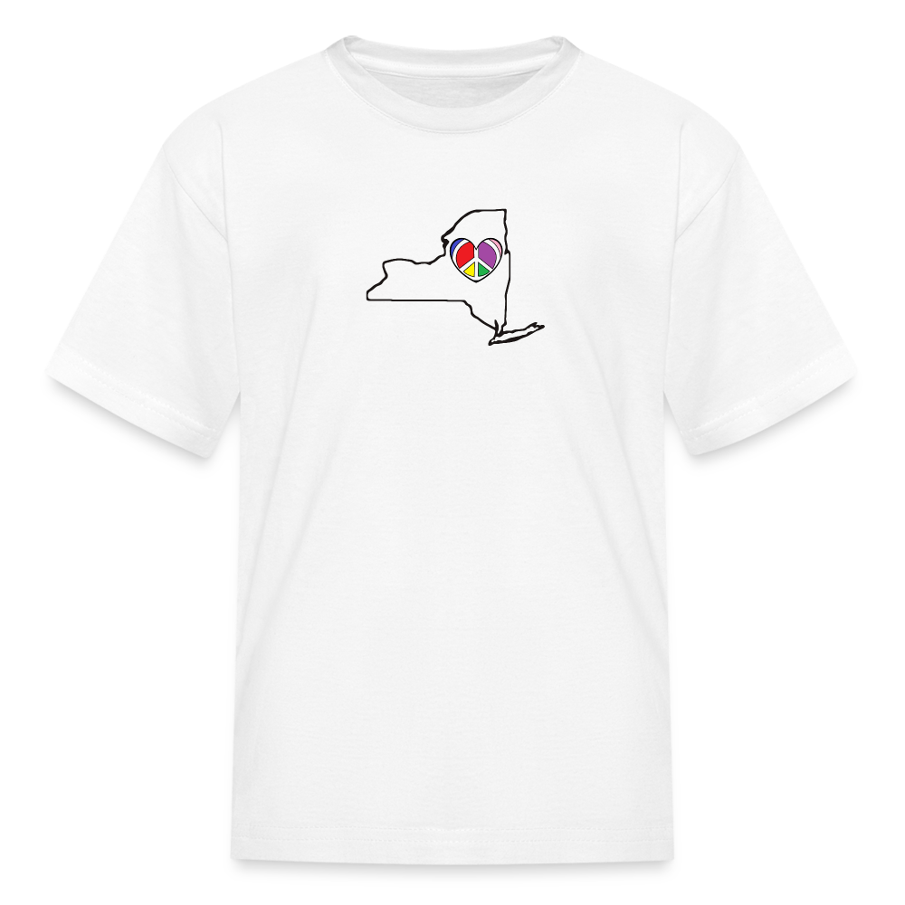 New York STATEment Peace Kid's White Tee Shirt - white