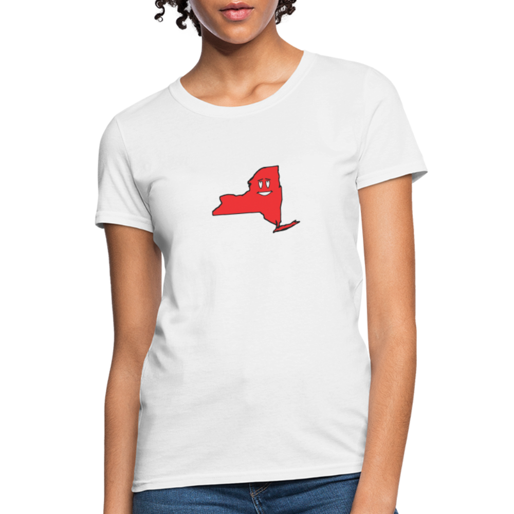 New York STATEment Infatuated Women's White Tee Shirt - white