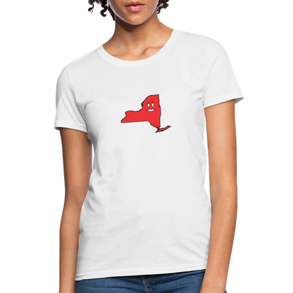 New York STATEment Infatuated Women's White Tee Shirt - white