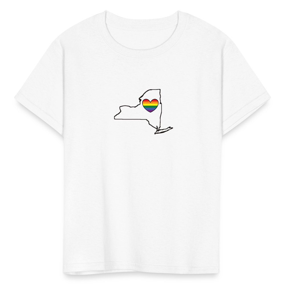 New York STATEment Pride Kid's White Tee Shirt - white