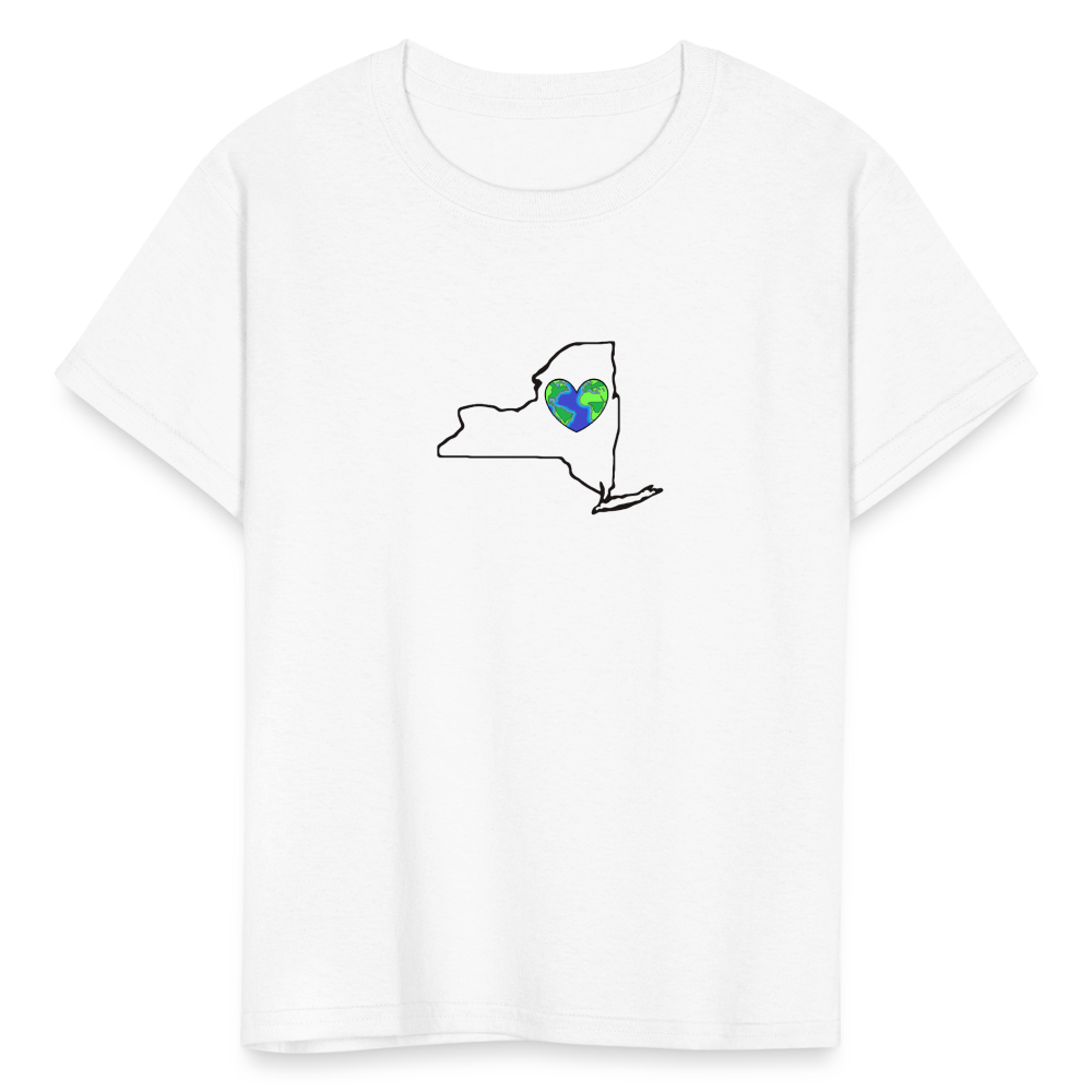 New York STATEment Earth Kid's White Tee Shirt - white