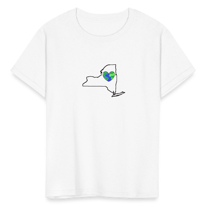 New York STATEment Earth Kid's White Tee Shirt - white