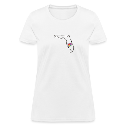 Florida STATEment Peace Women's White Tee Shirt - white