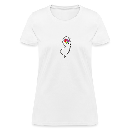 New Jersey STATEment Peace Women's White Tee Shirt - white