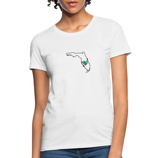 Florida STATEment Earth Women's White Tee Shirt - white