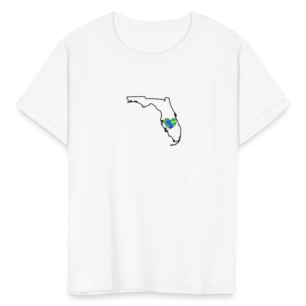 Florida STATEment Earth Kid's White Tee Shirt - white