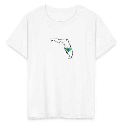 Florida STATEment Earth Kid's White Tee Shirt - white