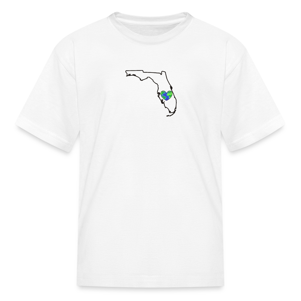 Florida STATEment Earth Kid's White Tee Shirt - white