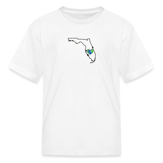 Florida STATEment Earth Kid's White Tee Shirt - white