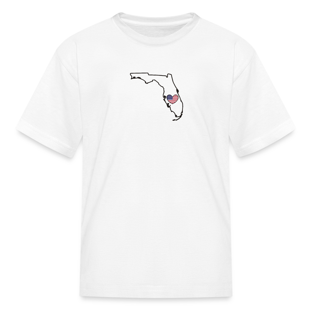 Florida STATEment Americana Kid's White Tee Shirt - white