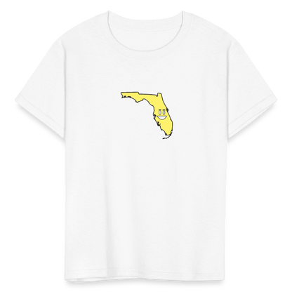 Florida STATEment Happy Kid's White Tee Shirt - white