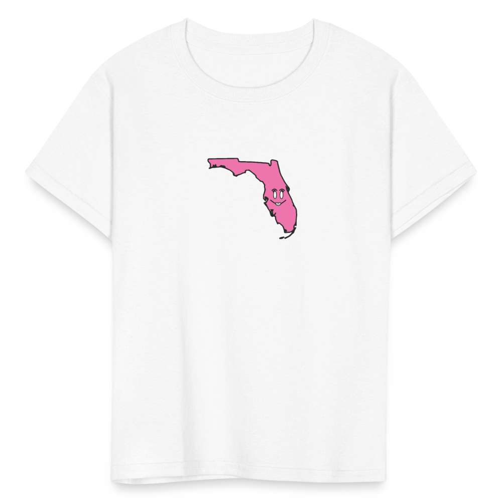 Florida STATEment Cuteness Kid's White Tee Shirt - white