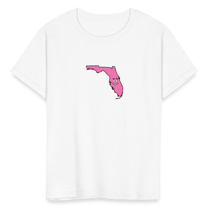 Florida STATEment Cuteness Kid's White Tee Shirt - white