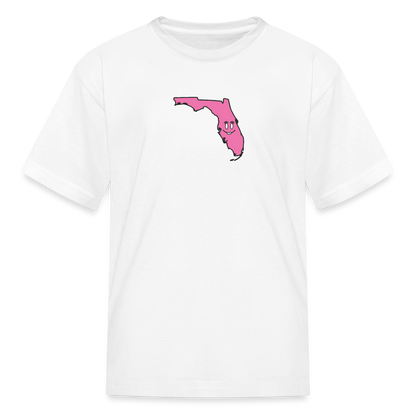 Florida STATEment Cuteness Kid's White Tee Shirt - white