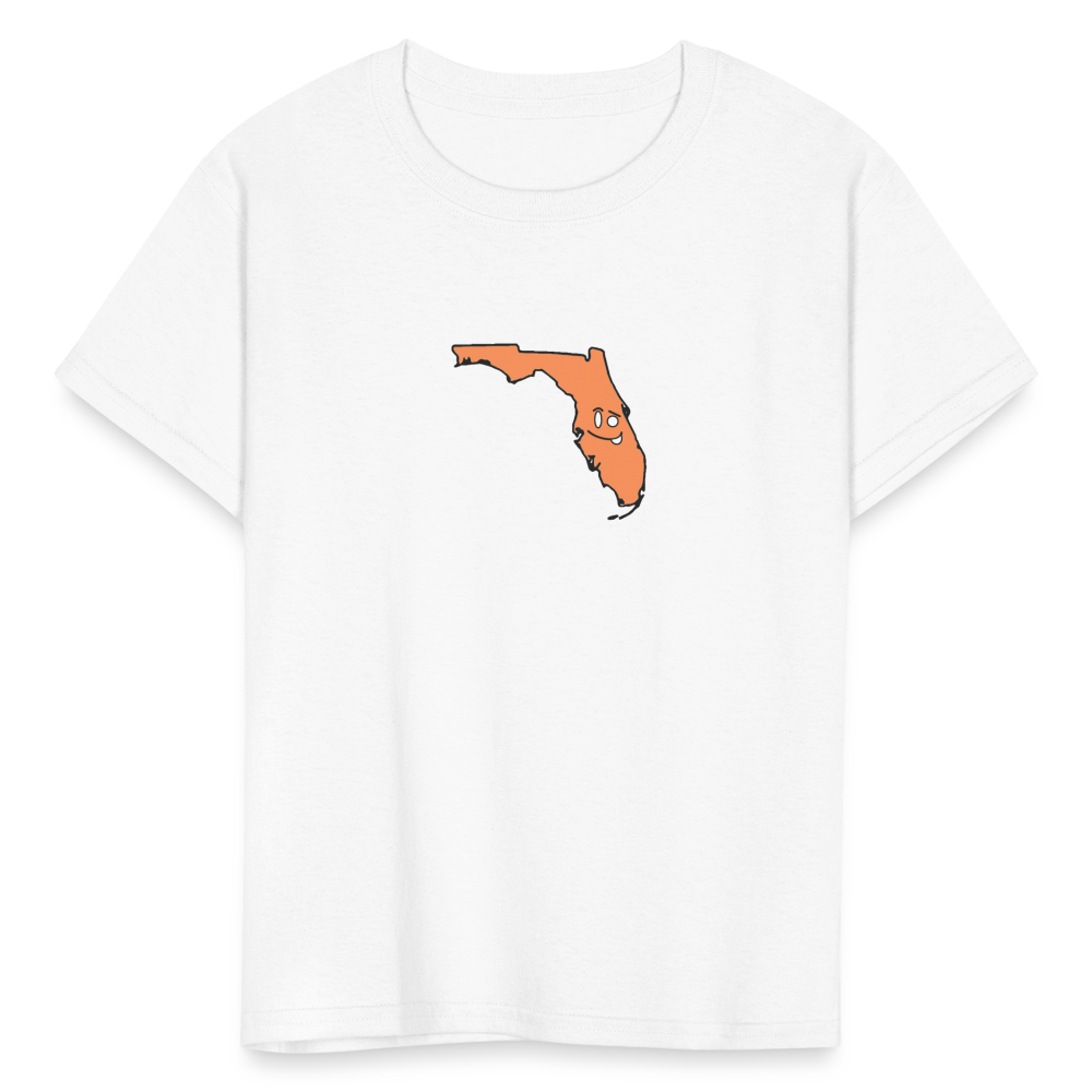 Florida STATEment Sassy Kid's White Tee Shirt - white