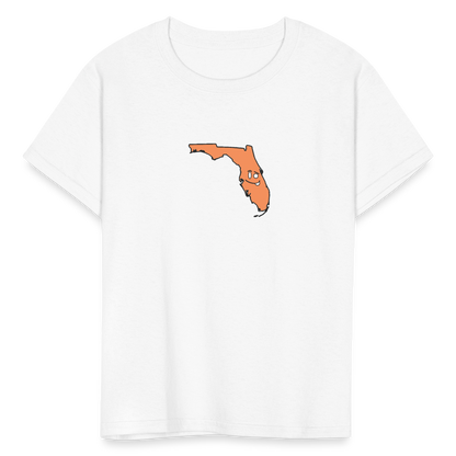 Florida STATEment Sassy Kid's White Tee Shirt - white