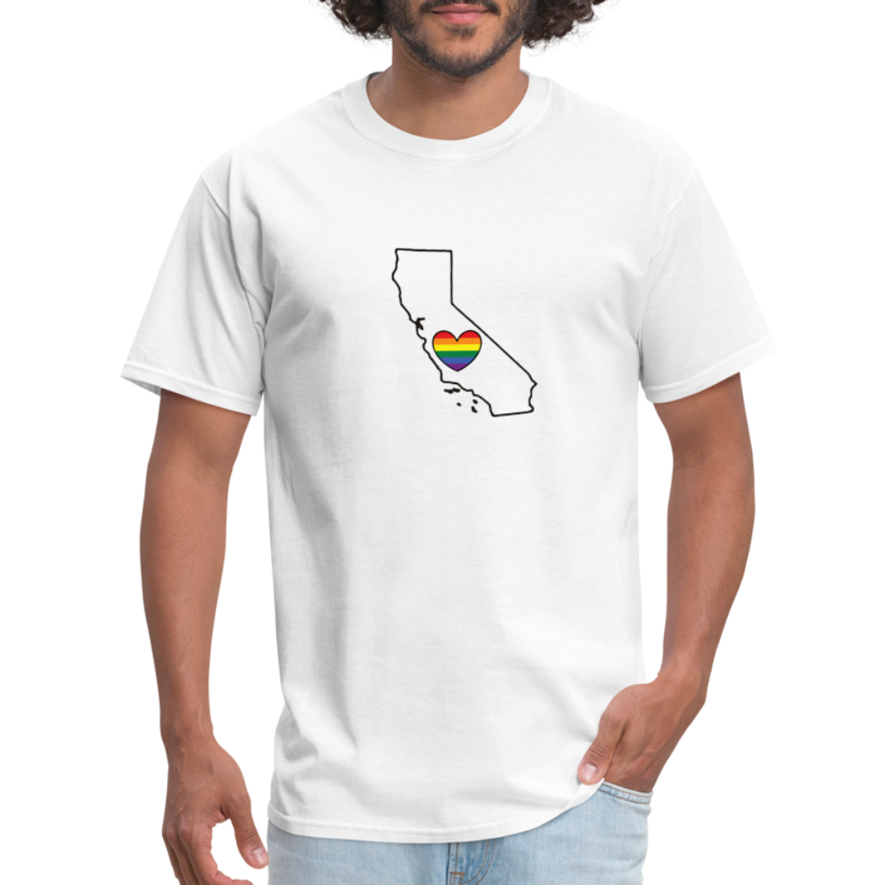 California STATEment Pride Unisex/Men's White Tee Shirt - white