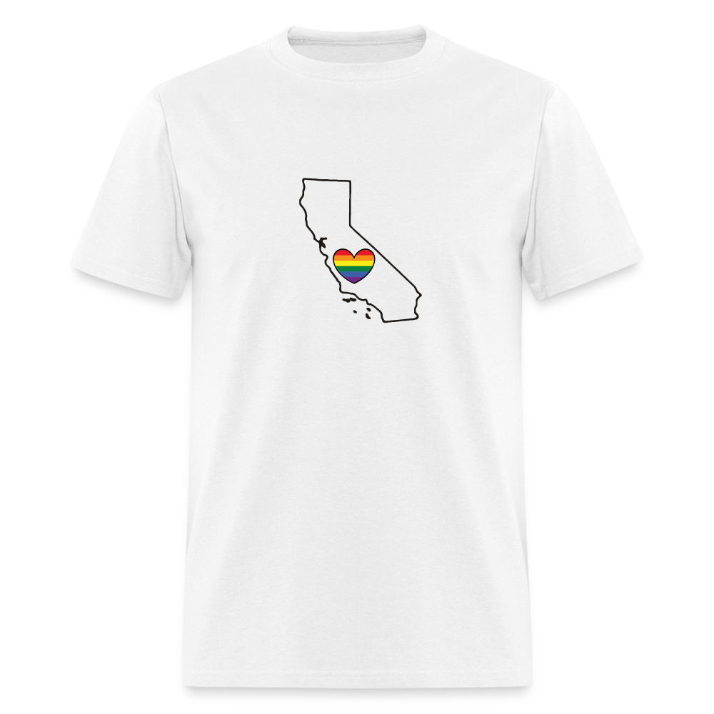 California STATEment Pride Unisex/Men's White Tee Shirt - white