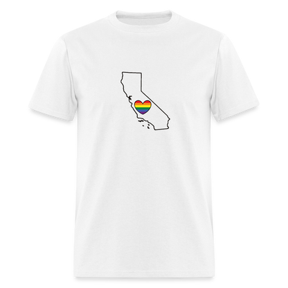 California STATEment Pride Unisex/Men's White Tee Shirt - white