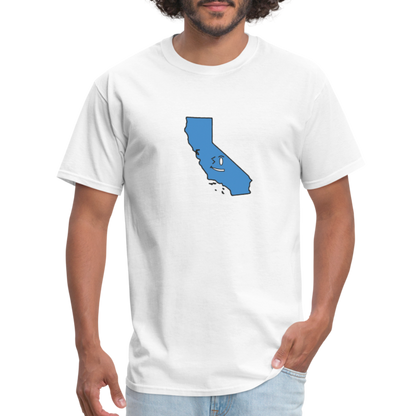 California STATEment Overconfident Unisex/Men's White Tee Shirt - white