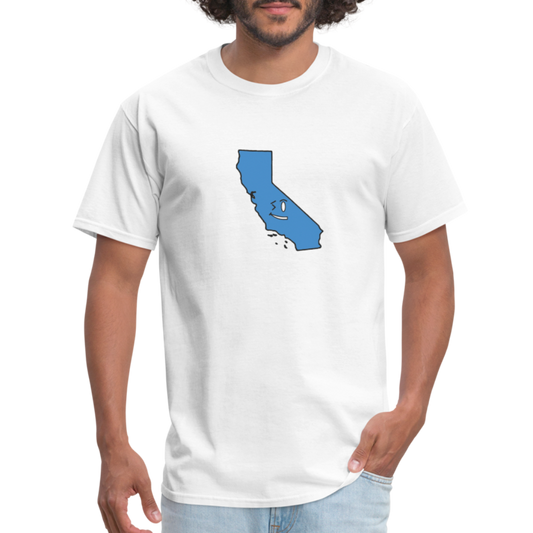 California STATEment Overconfident Unisex/Men's White Tee Shirt - white