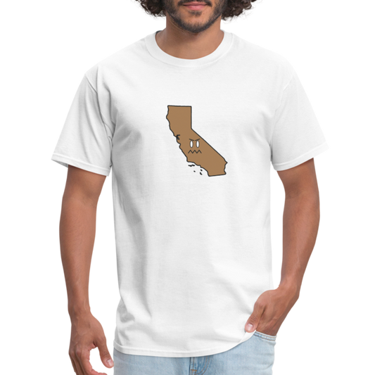 California STATEment Grumpy Unisex/Men's White Tee Shirt - white