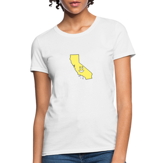 California STATEment Happy Apocalypse Women's White Tee Shirt - white
