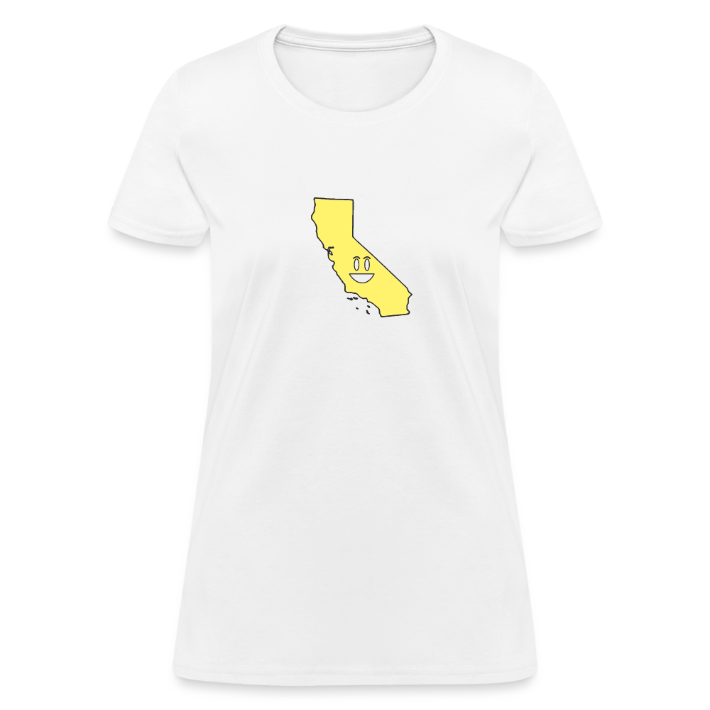 California STATEment Happy Apocalypse Women's White Tee Shirt - white