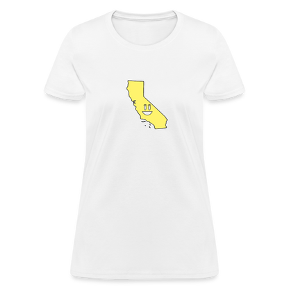 California STATEment Happy Apocalypse Women's White Tee Shirt - white