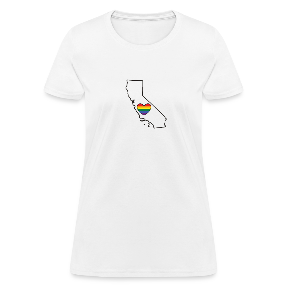 California STATEment Pride Women's White Tee Shirt - white