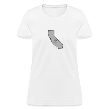 California STATEment Moody Women's White Tee Shirt - white