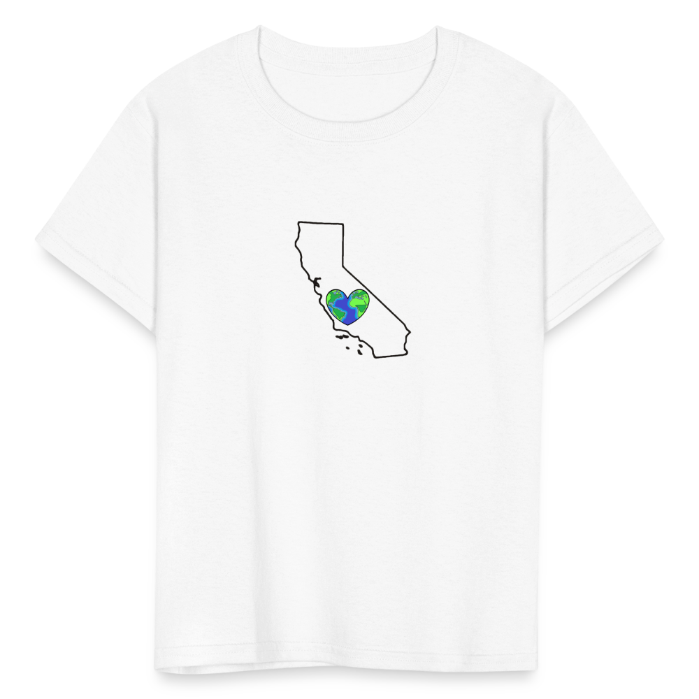 California STATEment Earth Kid's White Tee Shirt - white