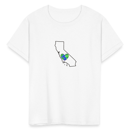 California STATEment Earth Kid's White Tee Shirt - white