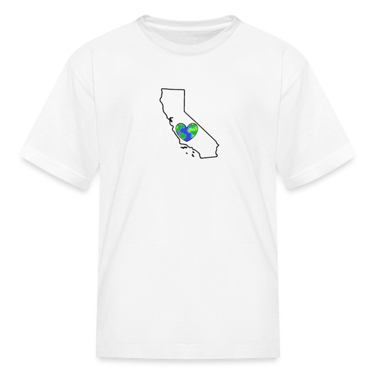 California STATEment Earth Kid's White Tee Shirt - white