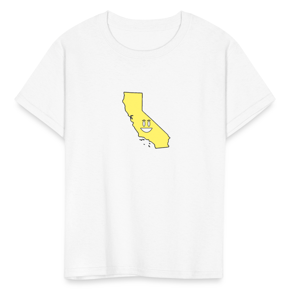 California STATEment Happy Kid's White Tee Shirt - white