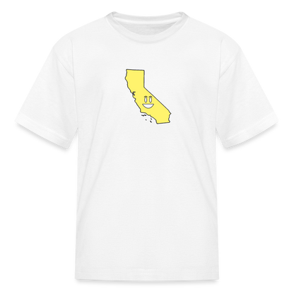 California STATEment Happy Kid's White Tee Shirt - white