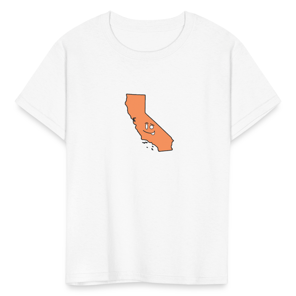 California STATEment Sassy Kid's White Tee Shirt - white