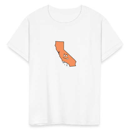 California STATEment Sassy Kid's White Tee Shirt - white