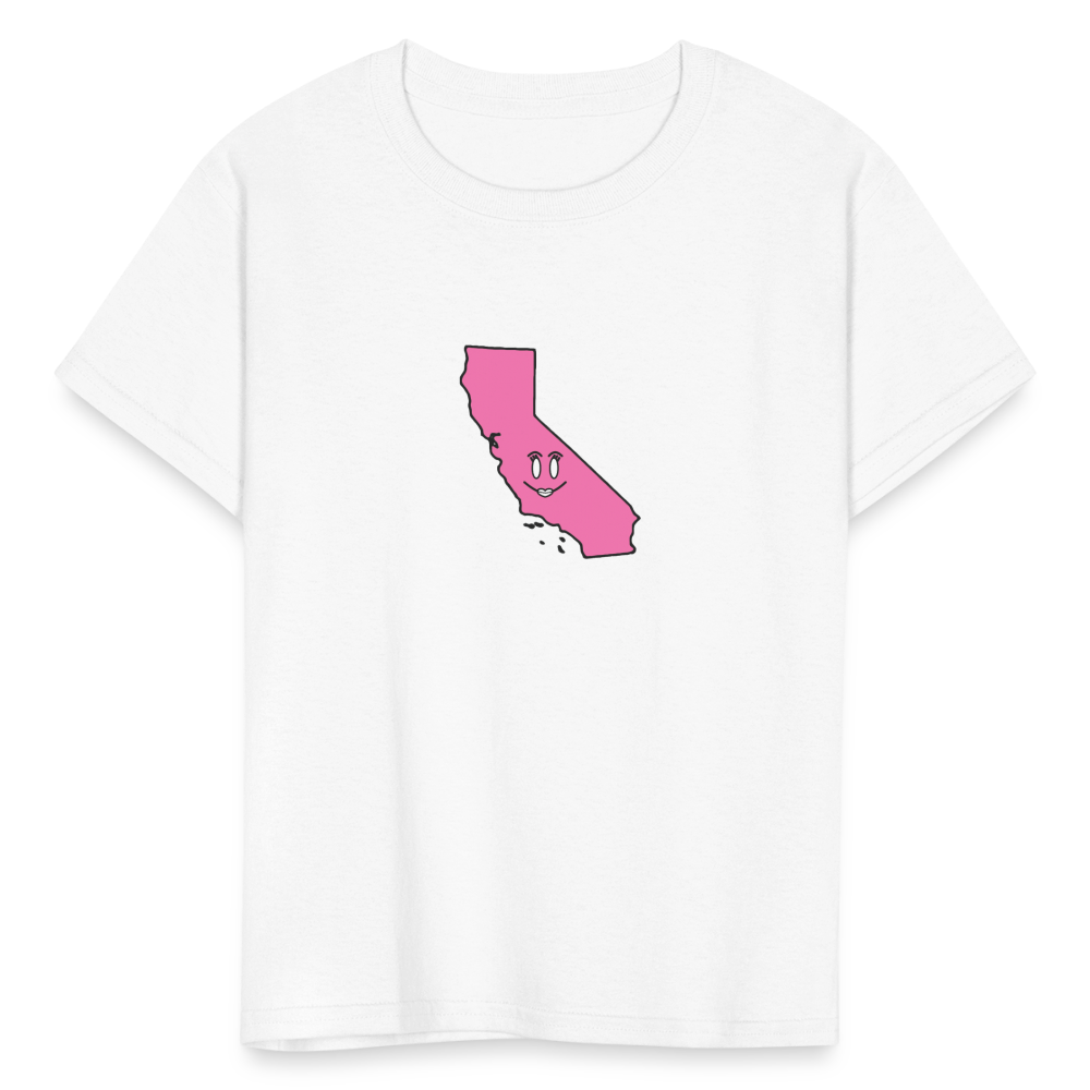 California STATEment Cuteness Kid's White Tee Shirt - white